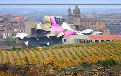 Wine trends of the Noughties: the Frank Gehry designed Hotel Marqu��s de Riscal in the heart of the Rioja wine region