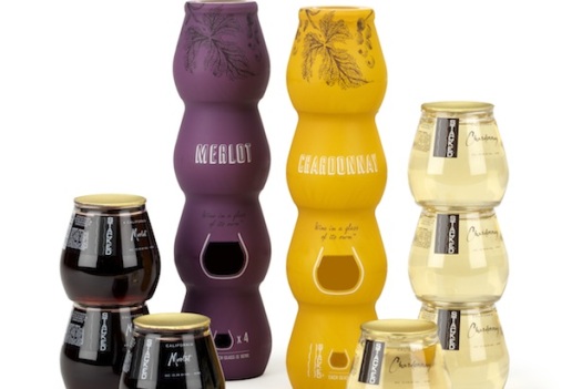 New Bottle Design Separates Wine Into A Four-Pack Stack